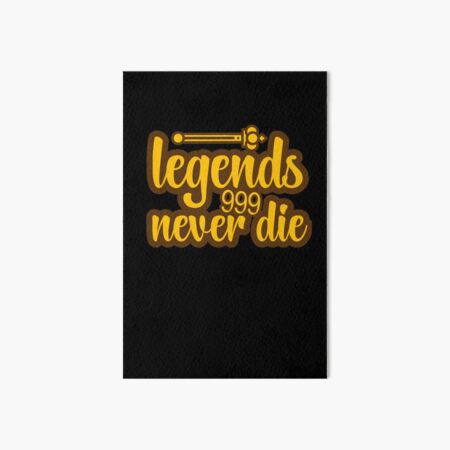 Legends never die 999 Sticker for Sale by Venom55555