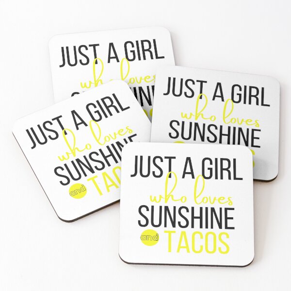 Item preview, Just a girl who loves Sunshine and Tacos designed and sold by Oreo2020 Creations.