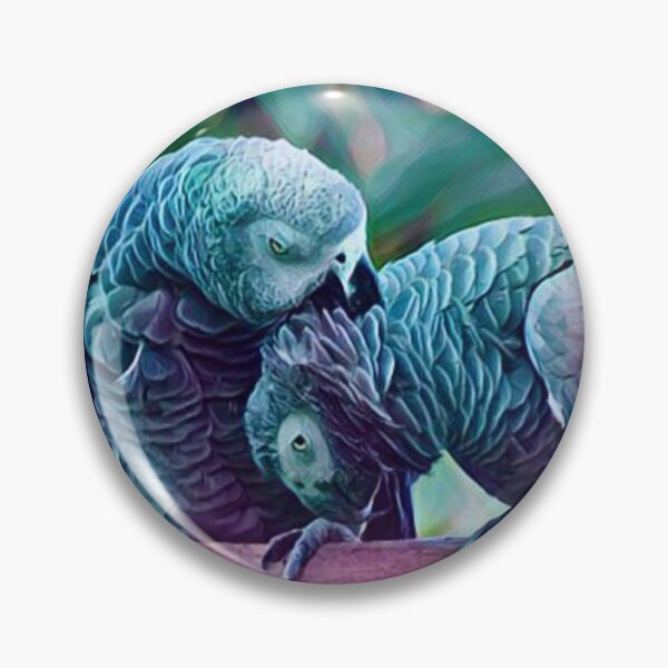 Item preview, African Grey Parrot Love designed and sold by Wisdi.