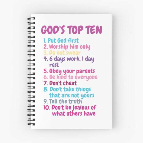 Item preview, Ten Commandments for Kids God's Top Ten designed and sold by MimsTees.