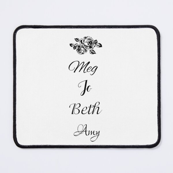 Item preview, Little Women Names in Black - Meg, Jo, Beth and Amy March designed and sold by Some Little Good.