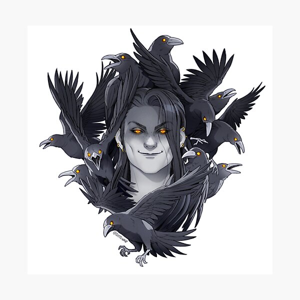 Item preview, [BORIS] crow portrait designed and sold by dotswap.