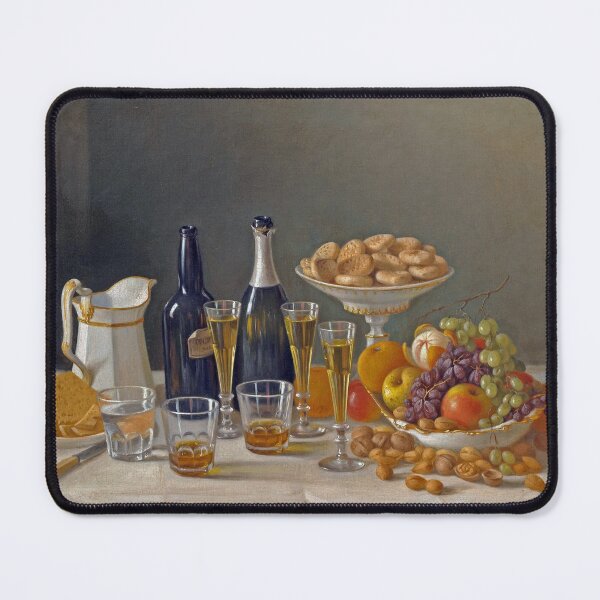Item preview, Wine, Cheese, and Fruit Oil Painting designed and sold by SlawBoy.