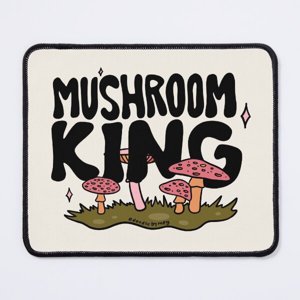 Item preview, Mushroom King designed and sold by doodlebymeg.