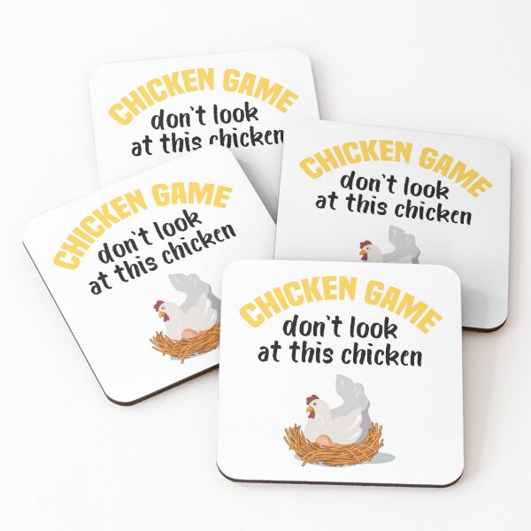 Item preview, Chicken Game don't look at this chicken - White designed and sold by AkerArt.