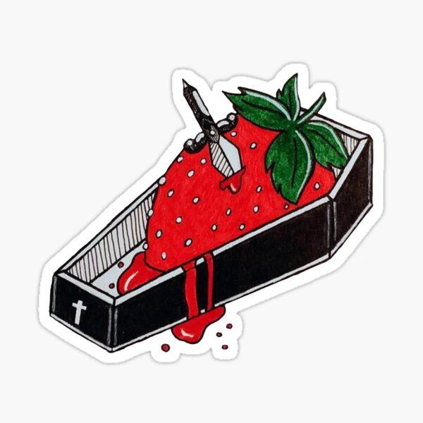Strawberry Is Death Sticker