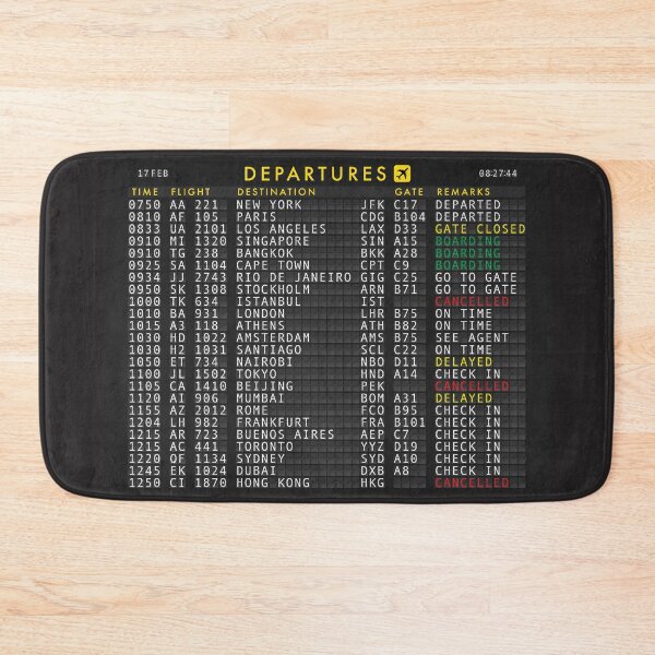 Item preview, Flight Departures Split Flap Reader Board designed and sold by travelwitheric.