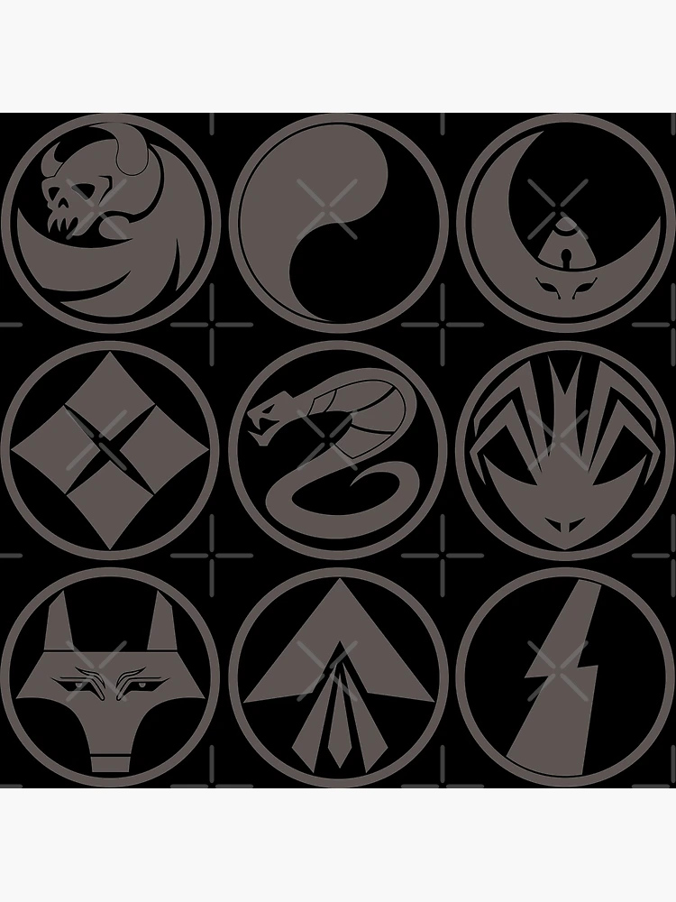 Yoroiden Samurai Troopers 9 symbols v2logo / 鎧伝サムライ