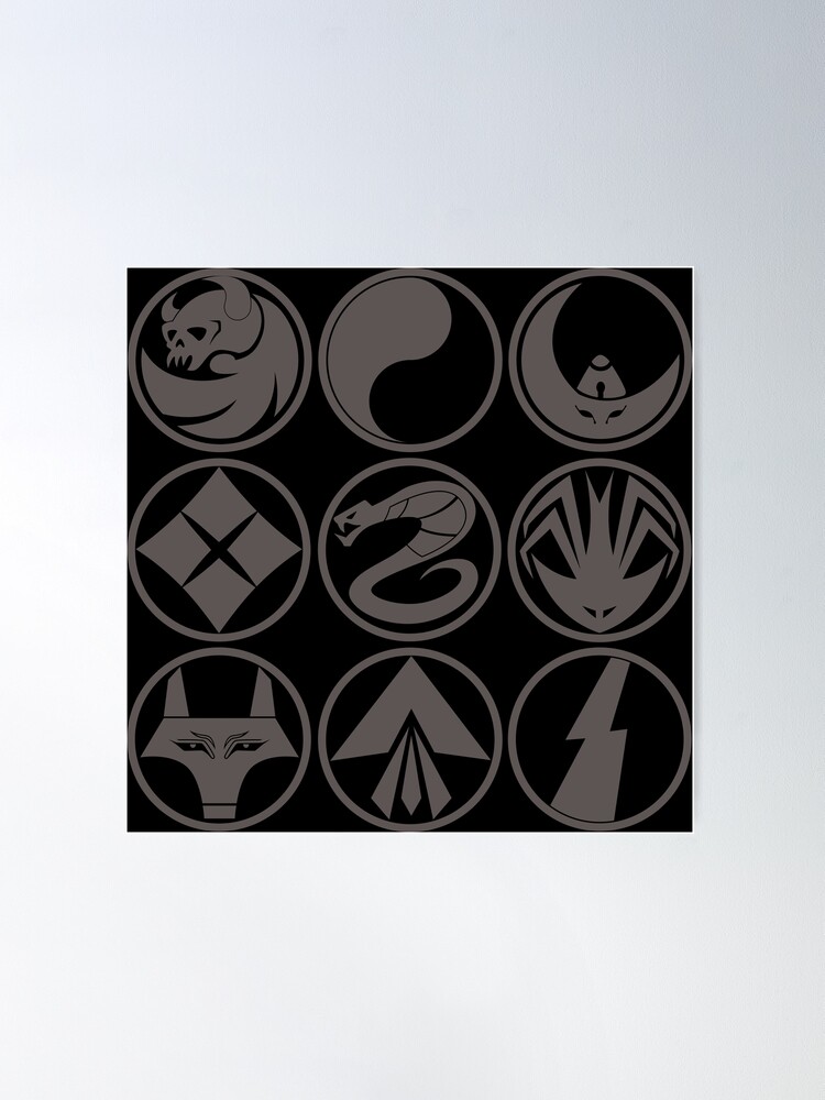 Yoroiden Samurai Troopers 9 symbols v2logo / 鎧伝サムライ