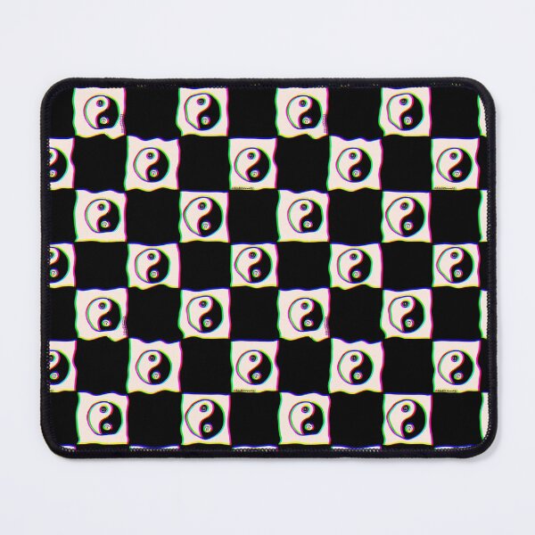Item preview, Smiley Yin Yang Checkered Print designed and sold by doodlebymeg.