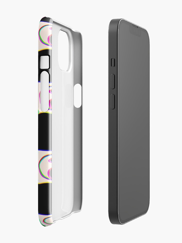 Thumbnail 2 of 4, iPhone Case, Smiley Yin Yang Checkered Print designed and sold by doodlebymeg.