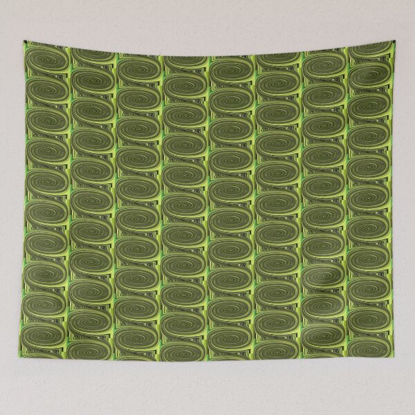 Item preview, Tom Stanley Janca Abstract Green And Yellow Oval  designed and sold by Tom Janca.