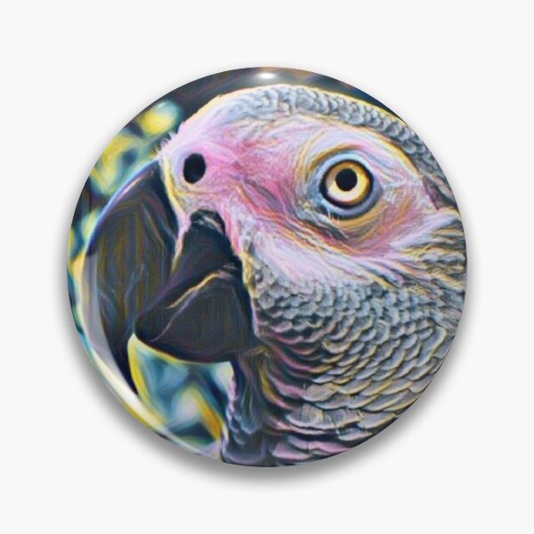 Item preview, African Grey Parrot Close Up designed and sold by Wisdi.