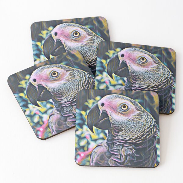 Item preview, African Grey Parrot Close Up designed and sold by Wisdi.