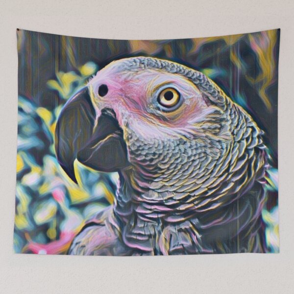 Item preview, African Grey Parrot Close Up designed and sold by Wisdi.