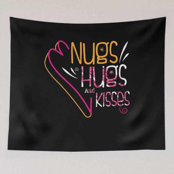 Item preview, Nugs, Hugs and Kisses funny Gift with Big Heart and Kiss on it! designed and sold by Usoubmaster.