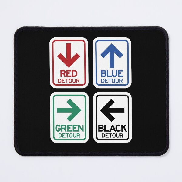 Item preview, Four Color Detour Route Signs designed and sold by twHistory.
