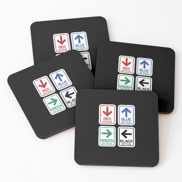 Item preview, Four Color Detour Route Signs designed and sold by twHistory.