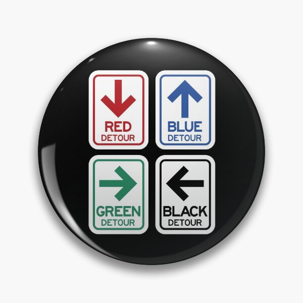 Item preview, Four Color Detour Route Signs designed and sold by twHistory.