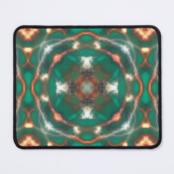 Item preview, Sacred Unakite ~ Green And Orange Abstract Fractal Mandala Art designed and sold by Ascension Vibrations.
