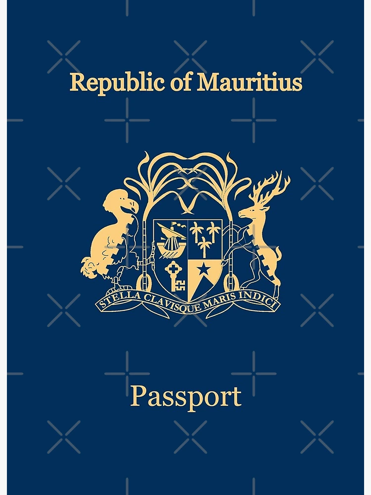 Mauritius passport | Art Board Print