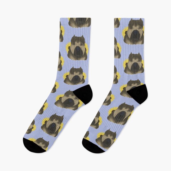 Item preview, Sable American Bully with Sunflowers designed and sold by Ashley Gagnon.