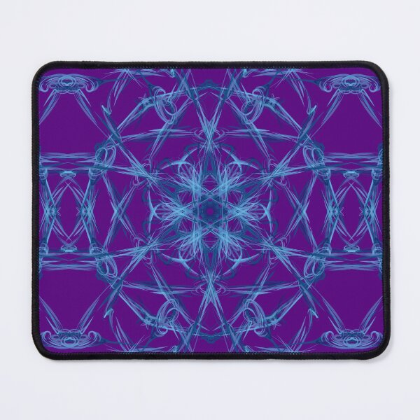 Item preview, Atomic Disco ~ Blue and Purple Abstract Fractal Mandala Art designed and sold by Ascension Vibrations.