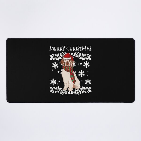Item preview, Merry Christmas Ornament Clumber Spaniel Xmas Santa designed and sold by jennynicho.