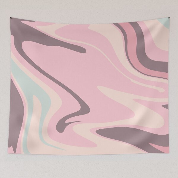 Item preview, Creamy Pink Purble and Blue Combinaton Liquid Marble Texture designed and sold by NECHSTORE.