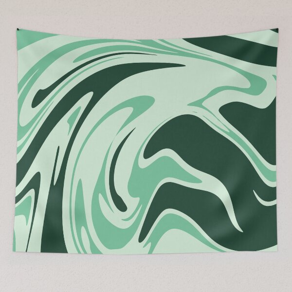 Item preview, Green Stormy Liquid Marble Texture designed and sold by NECHSTORE.