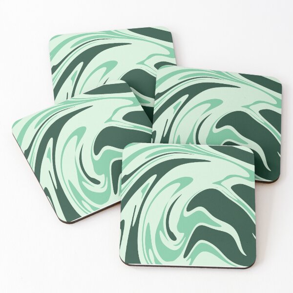 Item preview, Green Stormy Liquid Marble Texture designed and sold by NECHSTORE.