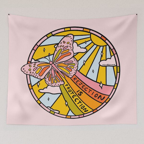Item preview, Rejection is Protection designed and sold by doodlebymeg.
