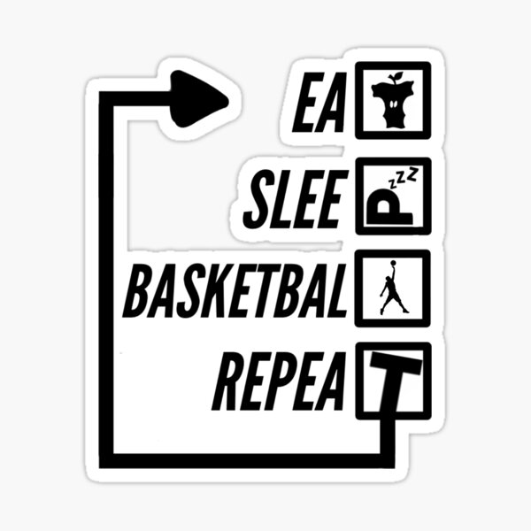 Item preview, Eat Sleep Basketball Repeat designed and sold by TheUnknown93.