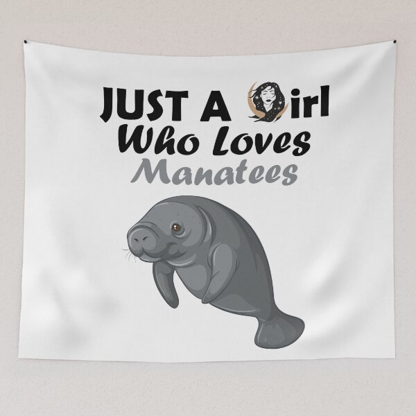 Item preview, Just A Girl Who Loves Manatees - Cute Manatee designed and sold by Nuqta.