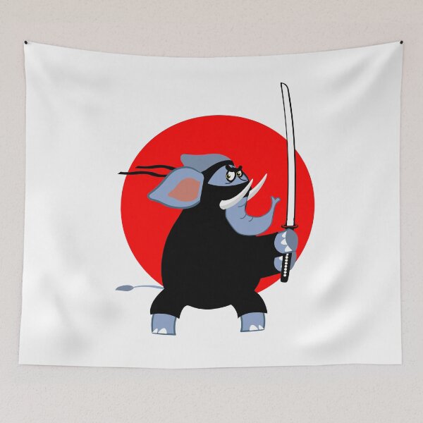Item preview, Ninja elephant designed and sold by Regulus9.