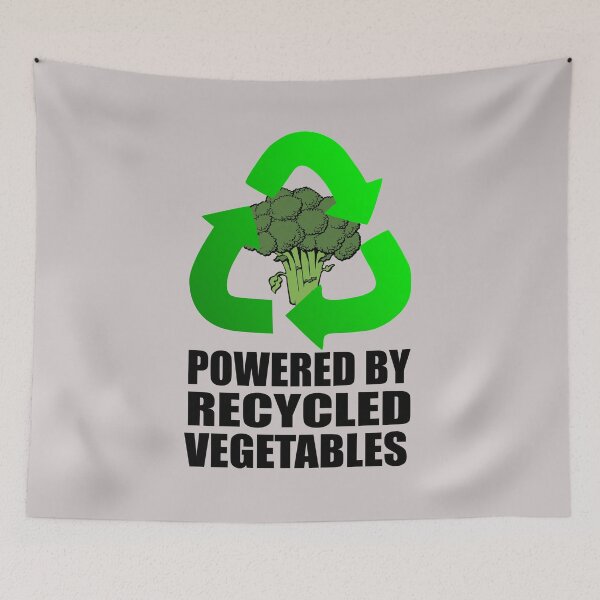 Item preview, Powered by Recycled Vegetables - Broccoli designed and sold by birdo-art.