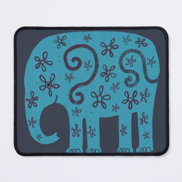 Item preview, Elephant in blue and grey designed and sold by marthaseahorse.