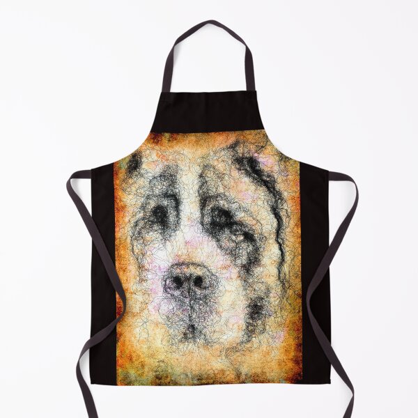 Item preview, Portrait of Old St. Bernard dog designed and sold by Aenota.