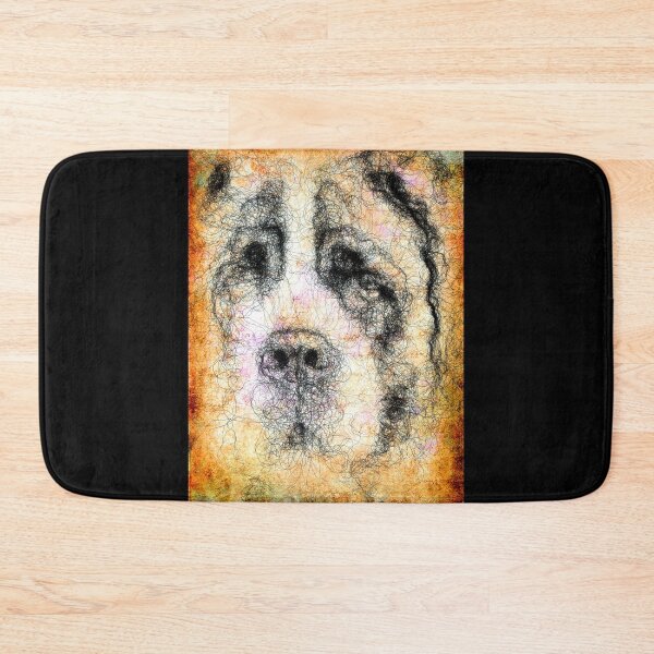 Item preview, Portrait of Old St. Bernard dog designed and sold by Aenota.