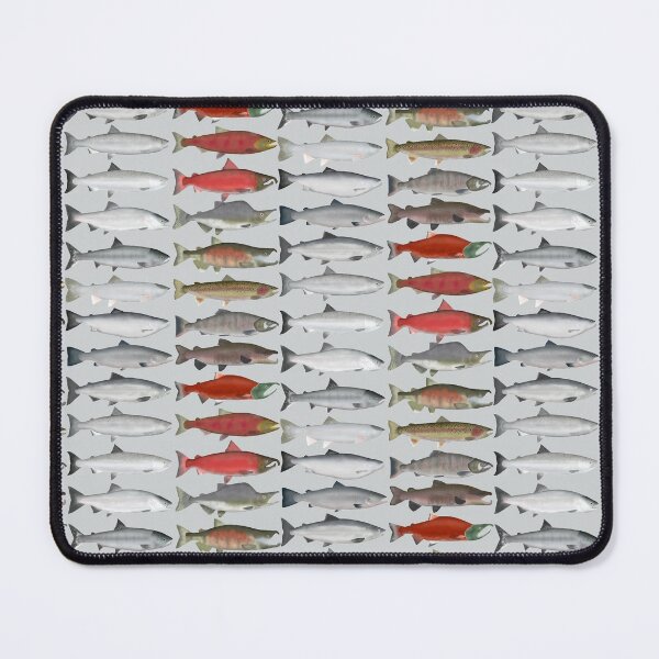 Item preview, Salmon Group designed and sold by fishfolkart.