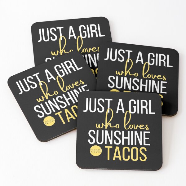 Item preview, Just a girl who loves Sunshine and Tacos designed and sold by Oreo2020 Creations.