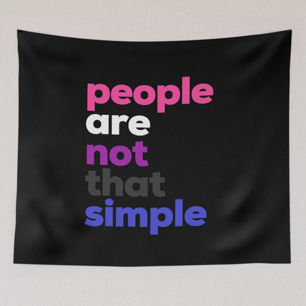 Item preview, People Are Not That Simple. Genderfluid Pride designed and sold by Subtle Pride Shop.