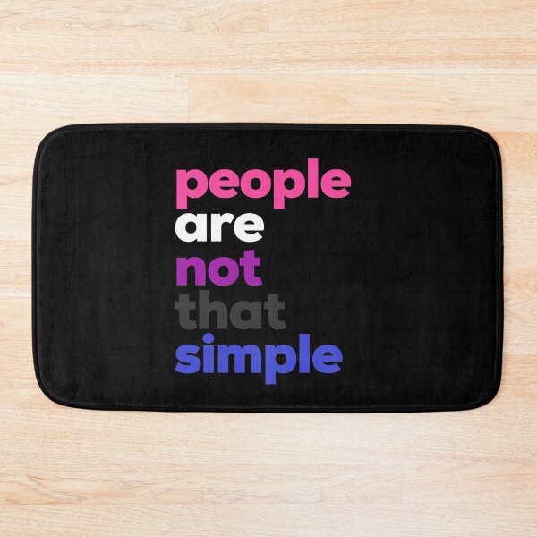 Item preview, People Are Not That Simple. Genderfluid Pride designed and sold by Subtle Pride Shop.