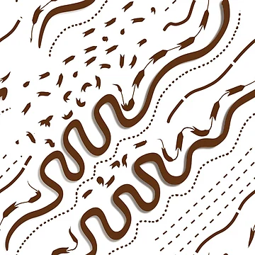 Artwork thumbnail, Pattern San Line Art Monocolor by R4CProject