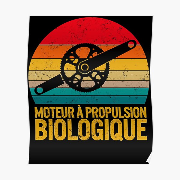 Cycliste Cadeau Humour La Vie Comme Une Bicyclette Poster By Netber Redbubble