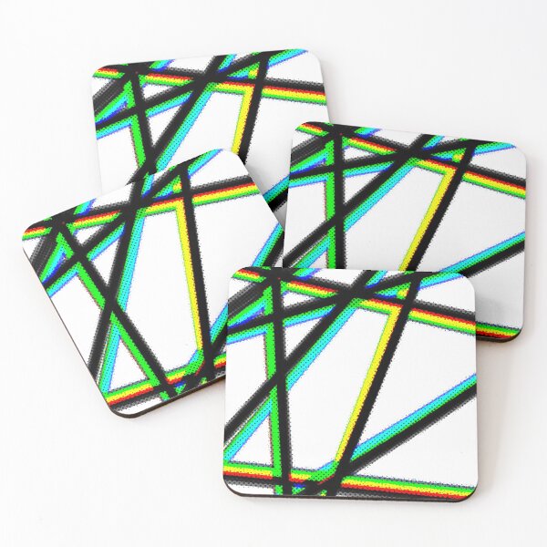 Item preview, Abstract Lines with Colorful Accents designed and sold by Punderstandable.