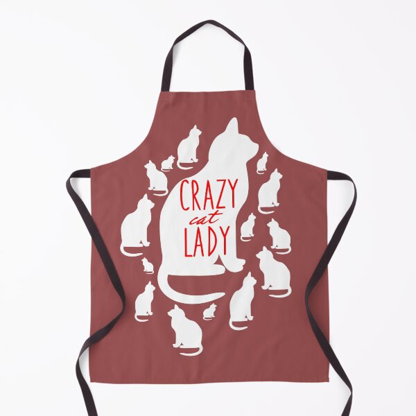 Item preview, Crazy Cat Lady cartoon funny design designed and sold by AnyMoment.