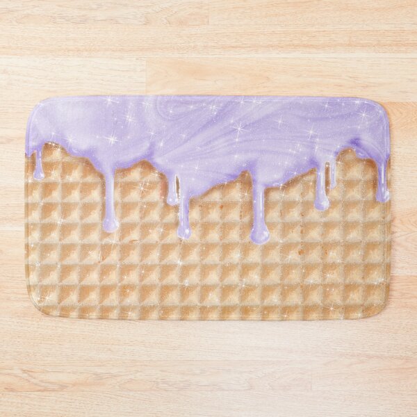 Item preview, Lavender Purple Ice Cream and Waffle Sweet Yummy Pattern designed and sold by Jolly-Yosei.