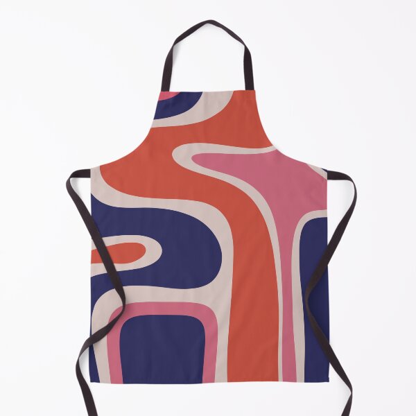 Item preview, Copacetic Retro Abstract Navy Blue Pink Red-Orange designed and sold by kierkegaard.