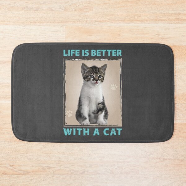 Item preview, Cat pate meow, life is good a cat makes it better, cat holliday  designed and sold by Alice-Elgawi.